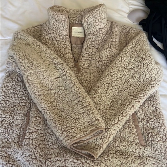 Thread & Supply Jackets & Blazers - Thread & Supply Cream Teddy Jacket Plush Fuzzy Warm